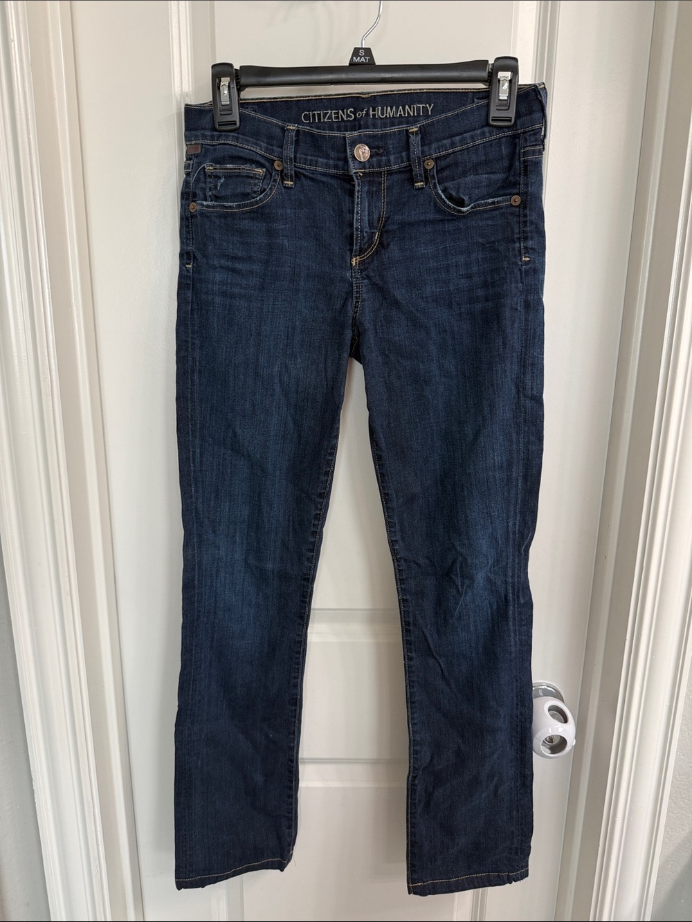 Citizens Of Humanity Dark Blue Straight Leg Jeans